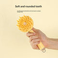 SHEDMEND 2-in-1 Bath Brush — Shampoo Dispenser & Grooming Comb in One Sleek Tool
