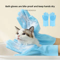 SHEDMEND Grooming Glove — Silicone Bristle Bath Glove Your Pet Will Actually Enjoy