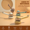 SHEDMEND 2-in-1 Bath Brush — Shampoo Dispenser & Grooming Comb in One Sleek Tool