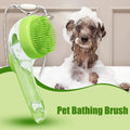 SHEDMEND Shampoo Scrub Brush — Gentle Deep-Clean Massager with Built-In Soap Dispenser